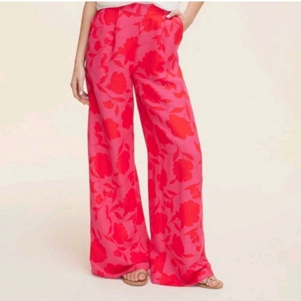 NWT Kate Spade x Target Linen Rose Floral Pants